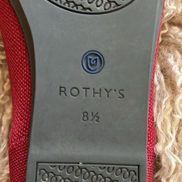 Rothy's The Flat - Scooter Red  Size 8.5 - Picture 7 of 9